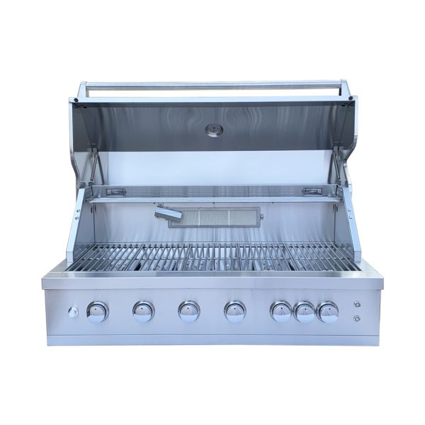 Outdoor Cooking Stainless Steel 6 Burner BBQ Gas Grill Built-in Propane/Natural Gas