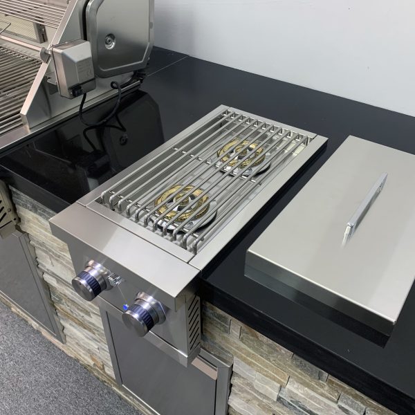 Outdoor Kitchen Built in Grill Side Burner With 2 Burners