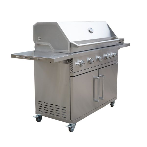 Stand Alone 5 Burner Gas Grill For Outdoor Cooking