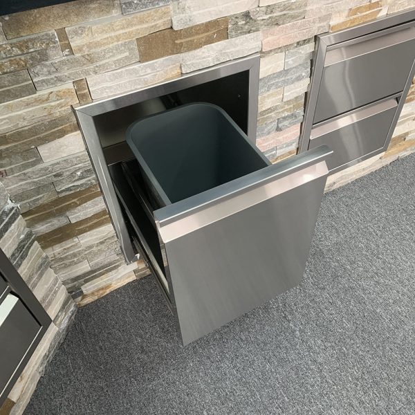 Outdoor Kitchen Trash Pullout